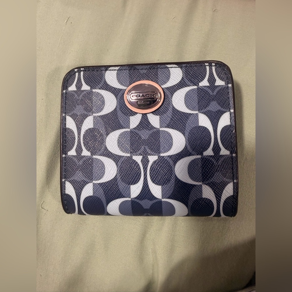 Blue Coach Wallet